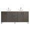 James Martin Vanities Metropolitan 72in Double Vanity, Silver Oak w/ 3 CM Eternal Marfil Quartz Top 850-V72-SOK-3EMR - alternate 1